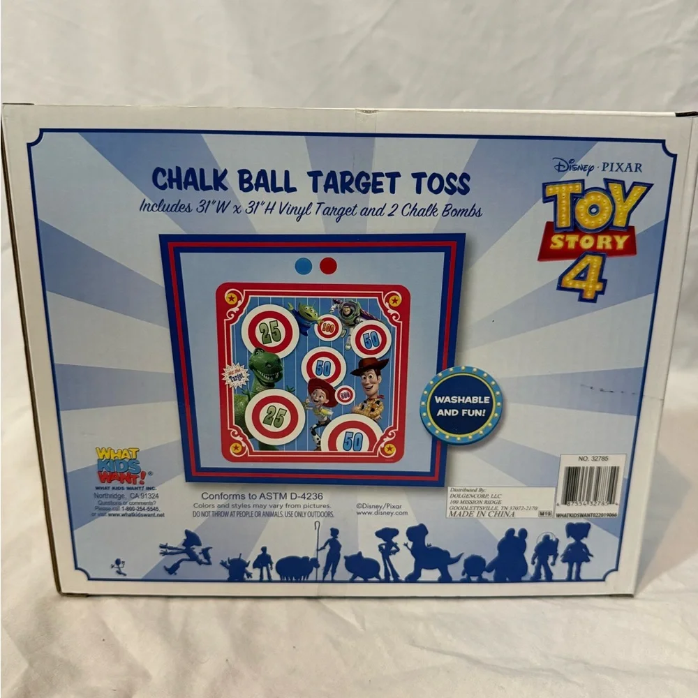 Toy Story 4 Chalk Ball Target Toss Game - Blue and Red